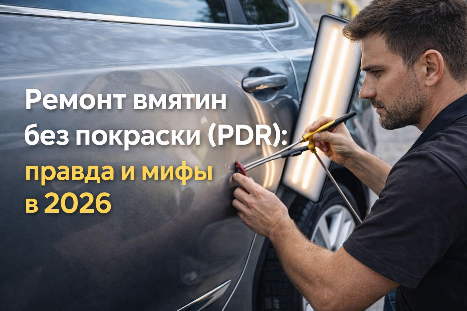 Ремонт вмятин без покраски (PDR): правда и мифы в 2026 году