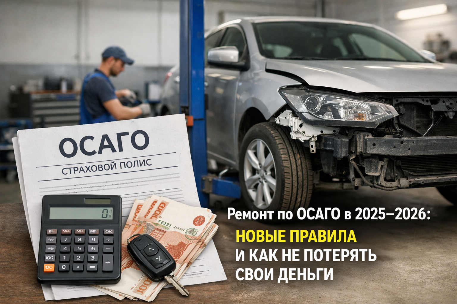 Ремонт по ОСАГО в 2025–2026 - как не потерять свои деньги