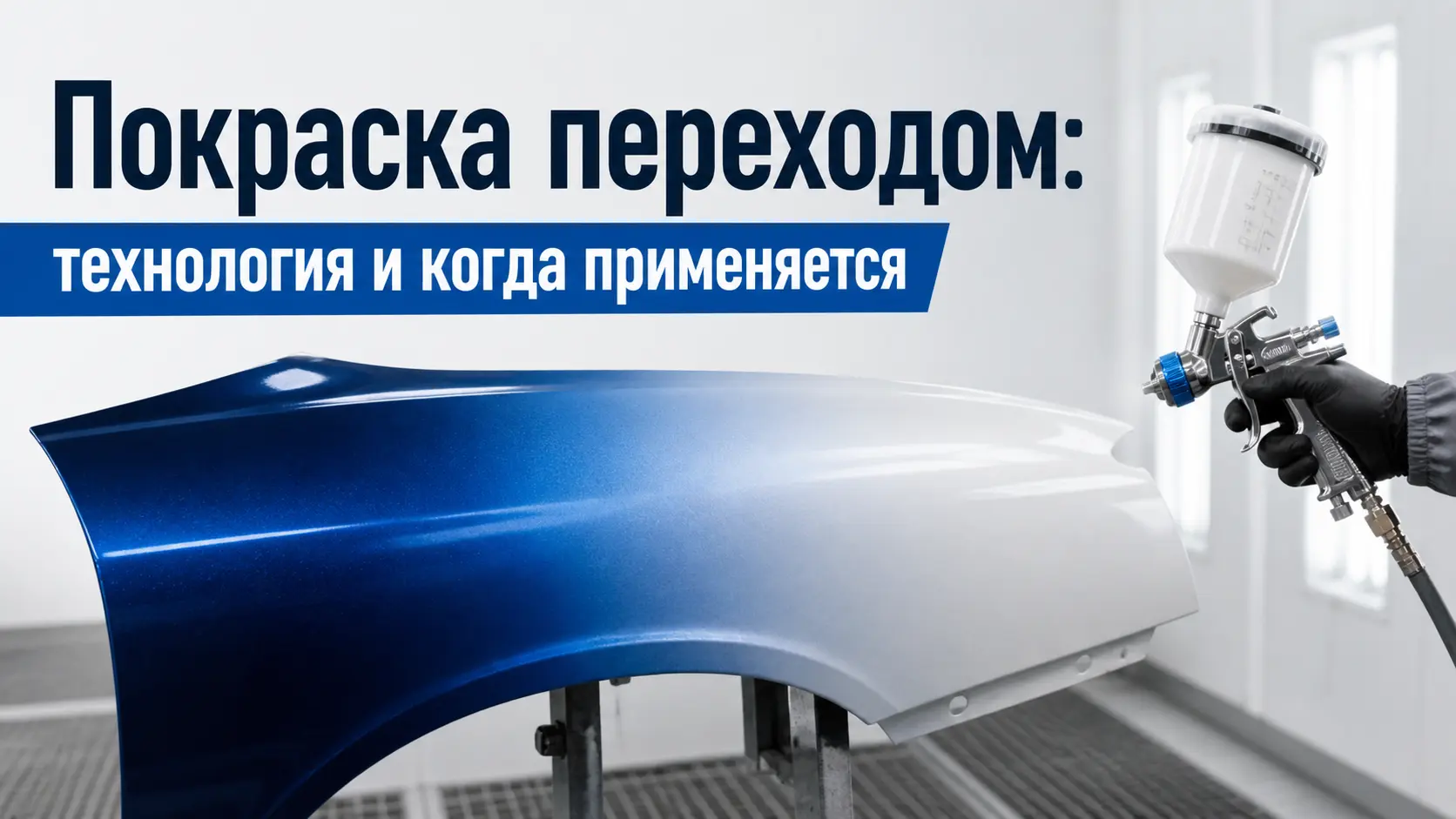 Покраска переходом: технология и когда применяется